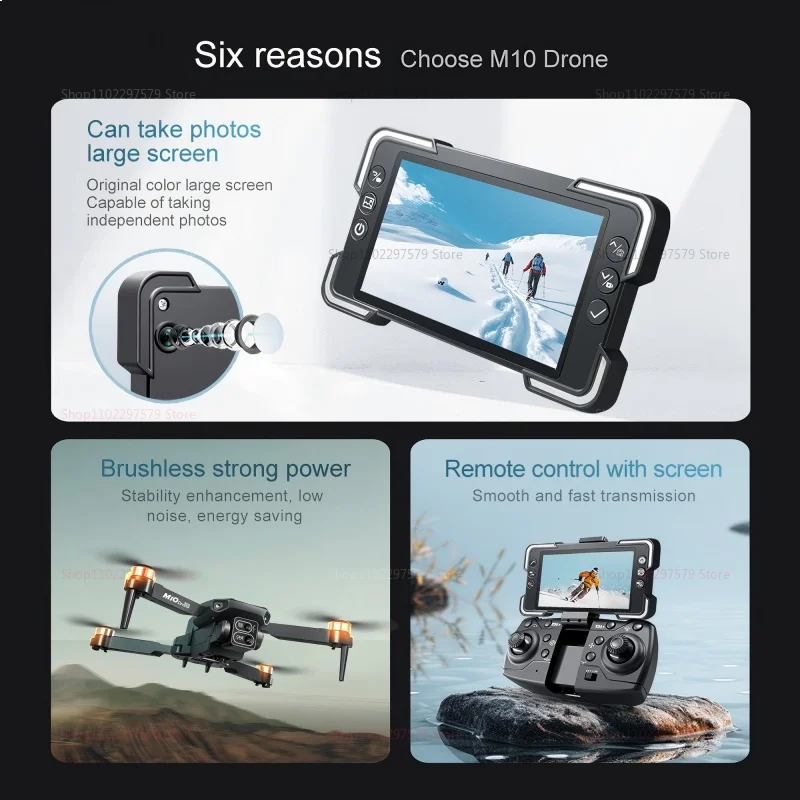 M10 Drone Brushless Motor 8K HD Camera Remote Control